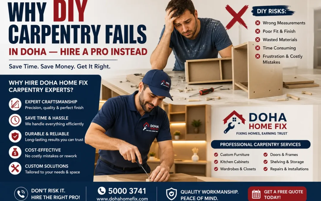 Why DIY Carpentry Fails in Doha — Hire a Pro Instead