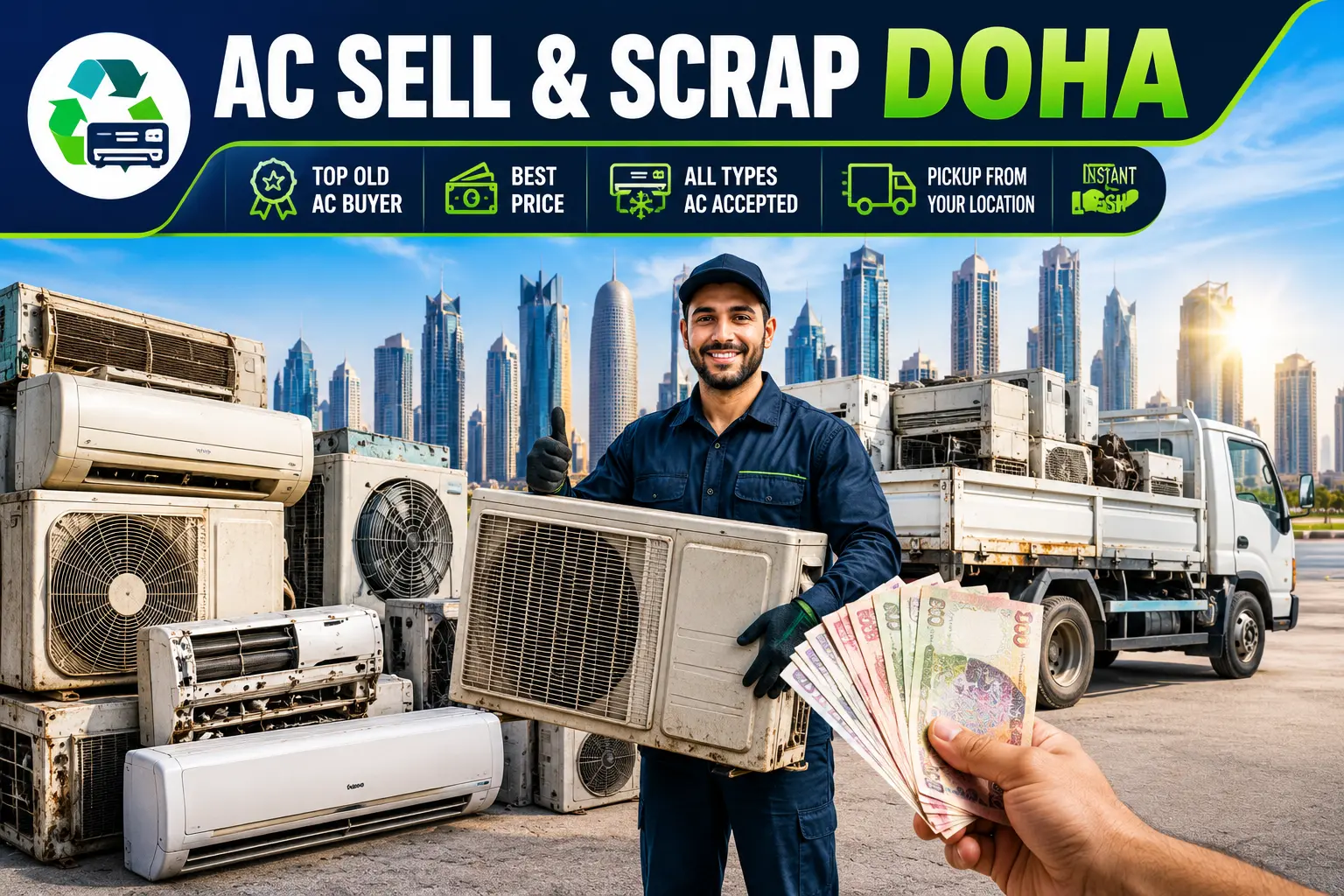 Old AC buyer scrap AC dealer Doha Qatar used AC sell