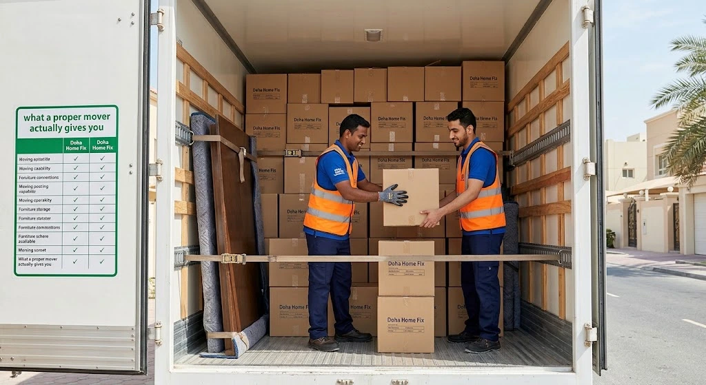 Moving Furniture in Doha Summer Heat (45-50°C)
